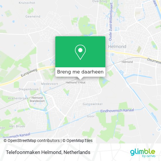 Telefoonmaken Helmond kaart