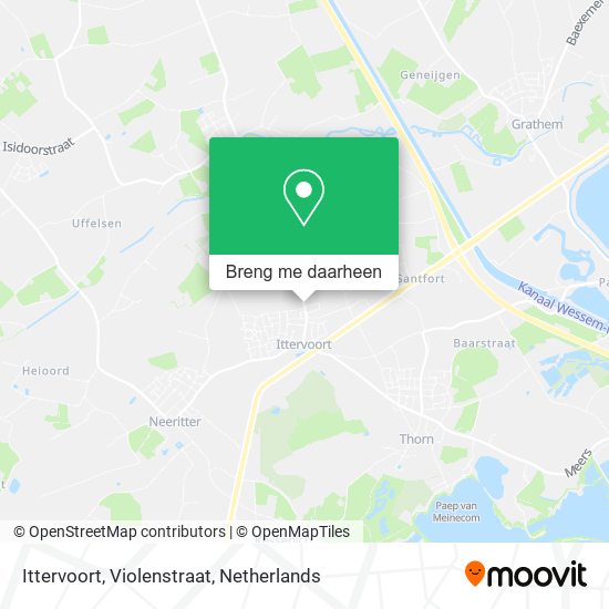 Ittervoort, Violenstraat kaart