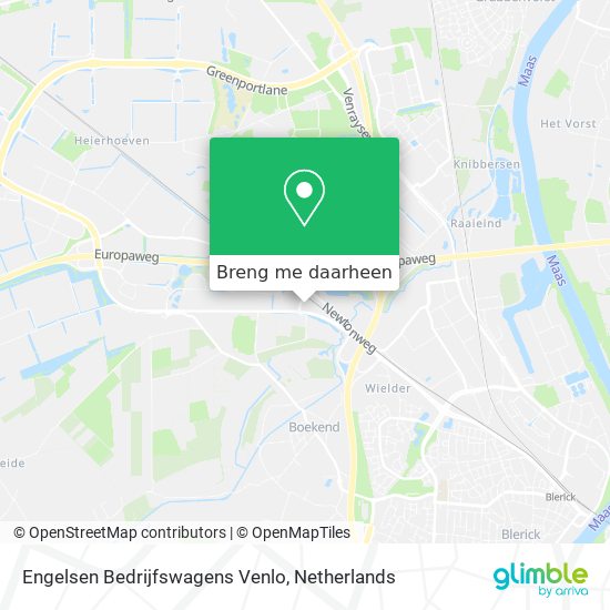 Engelsen Bedrijfswagens Venlo kaart