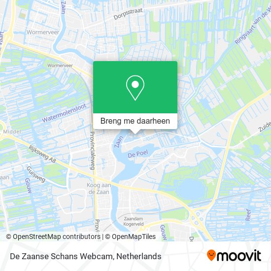 De Zaanse Schans Webcam kaart