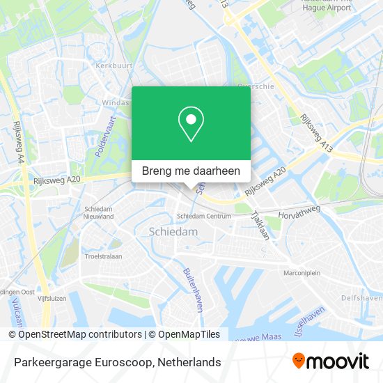 Parkeergarage Euroscoop kaart