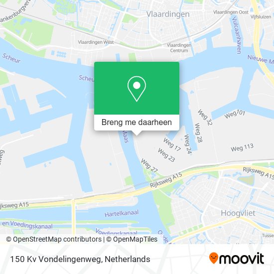 150 Kv Vondelingenweg kaart