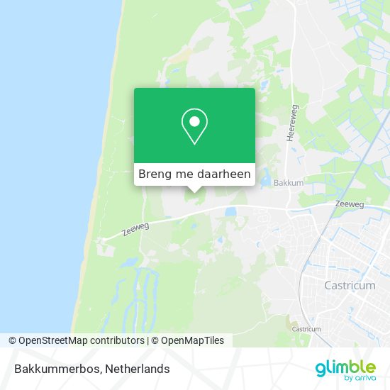 Bakkummerbos kaart