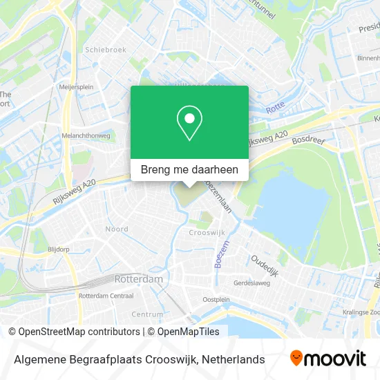 Algemene Begraafplaats Crooswijk kaart