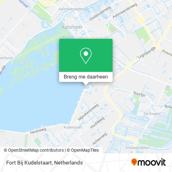 Fort Bij Kudelstaart kaart