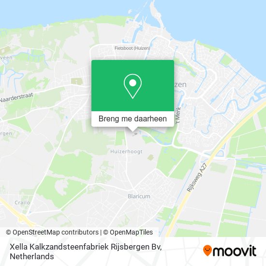 Xella Kalkzandsteenfabriek Rijsbergen Bv kaart