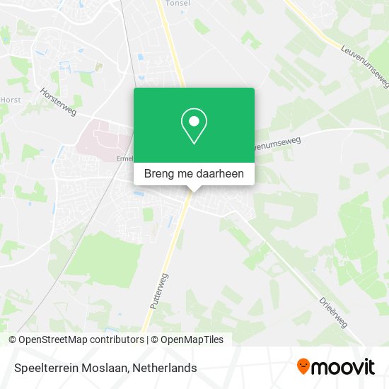 Speelterrein Moslaan kaart