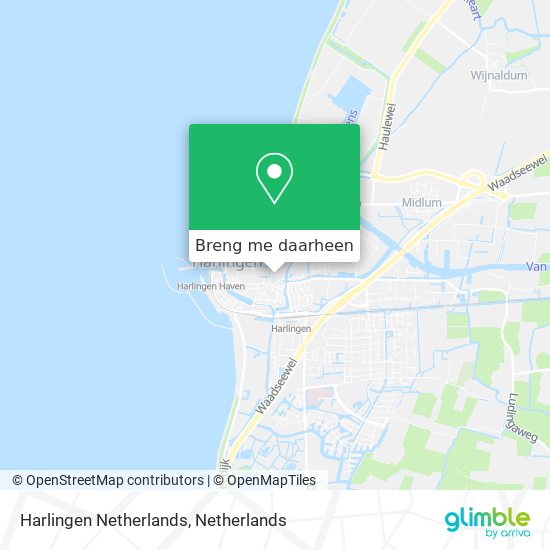 Harlingen Netherlands kaart