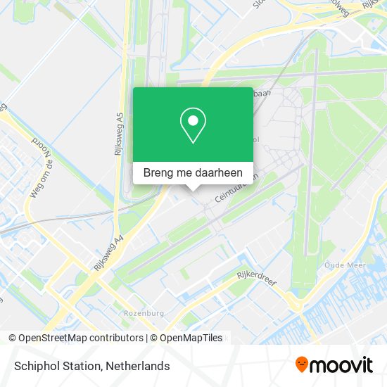 Schiphol Station kaart