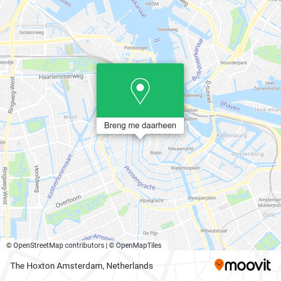 The Hoxton Amsterdam kaart