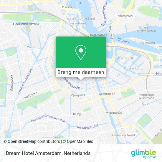Dream Hotel Amsterdam kaart