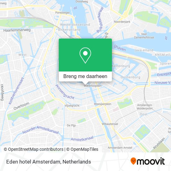 Eden hotel Amsterdam kaart