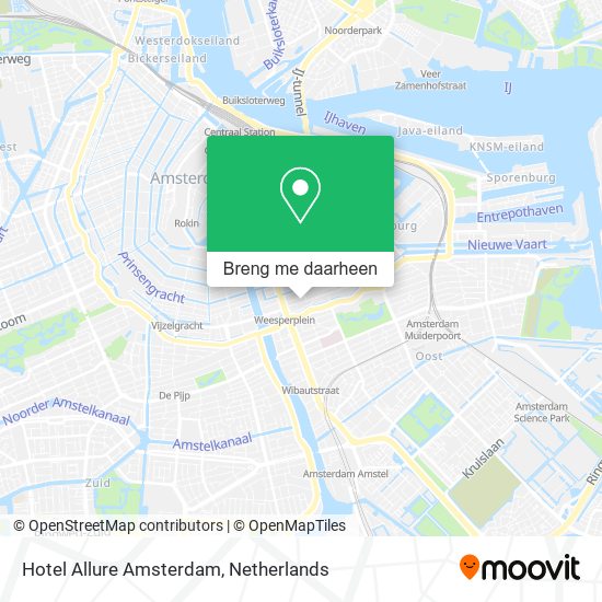 Hotel Allure Amsterdam kaart