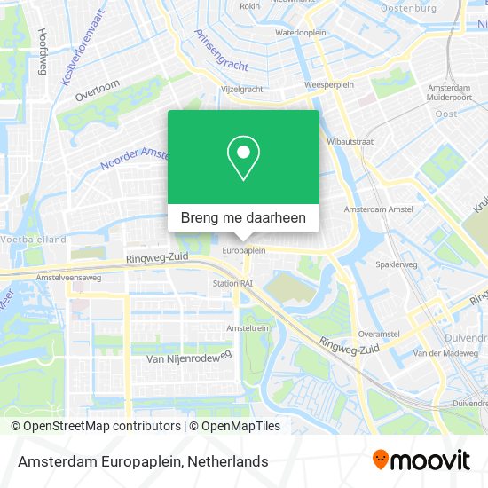 Amsterdam Europaplein kaart