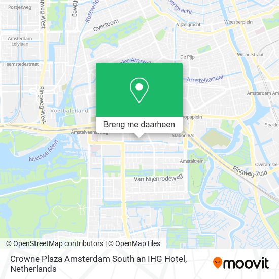 Crowne Plaza Amsterdam South an IHG Hotel kaart