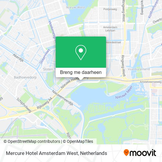 Mercure Hotel Amsterdam West kaart