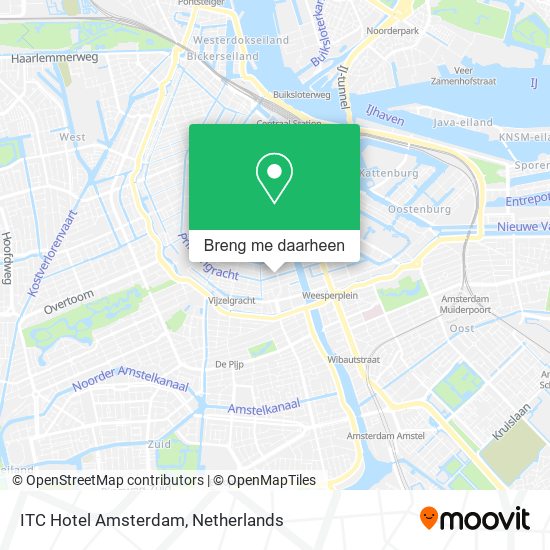 ITC Hotel Amsterdam kaart