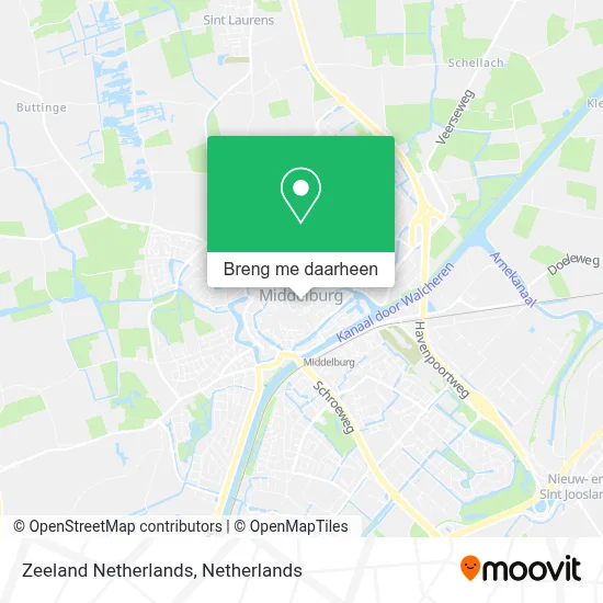 Zeeland Netherlands kaart