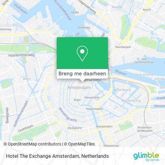 Hotel The Exchange Amsterdam kaart
