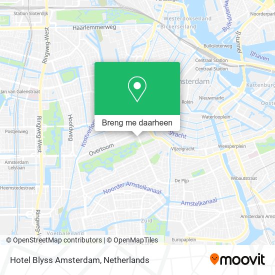 Hotel Blyss Amsterdam kaart