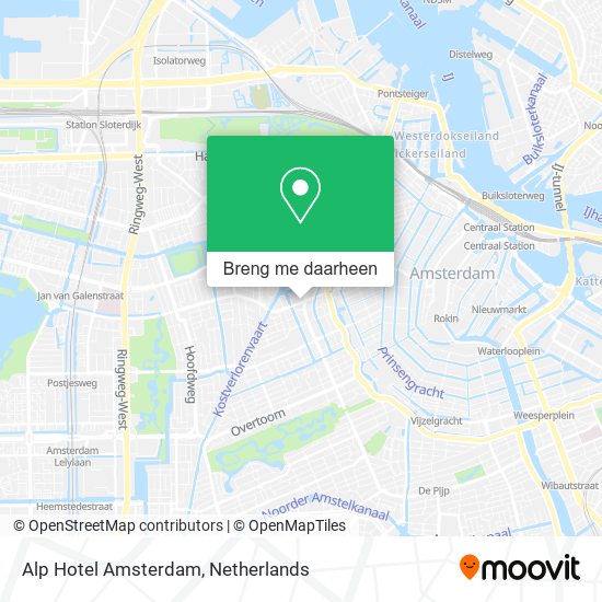 Alp Hotel Amsterdam kaart