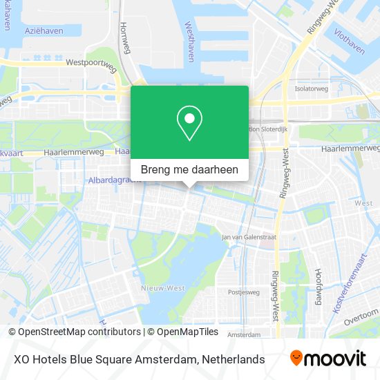 XO Hotels Blue Square Amsterdam kaart