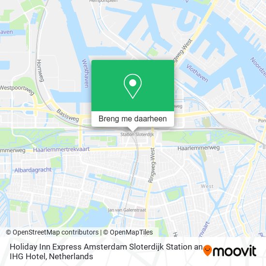 Holiday Inn Express Amsterdam Sloterdijk Station an IHG Hotel kaart