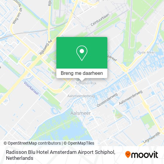 Radisson Blu Hotel Amsterdam Airport Schiphol kaart