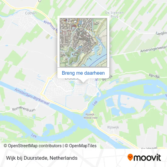 Wijk bij Duurstede kaart