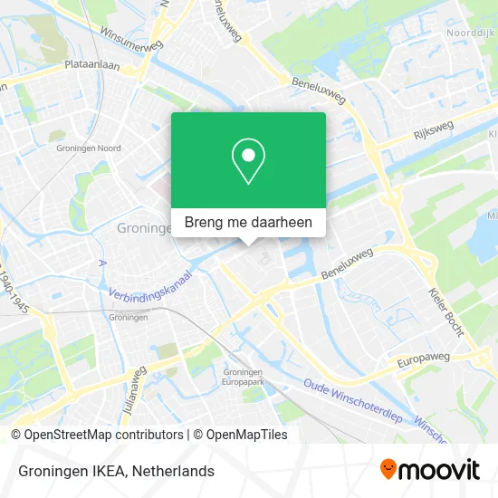 Groningen IKEA kaart