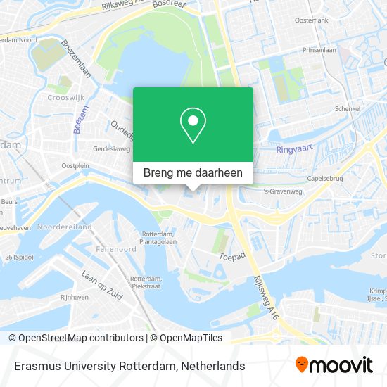 Erasmus University Rotterdam kaart