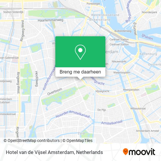 Hotel van de Vijsel Amsterdam kaart