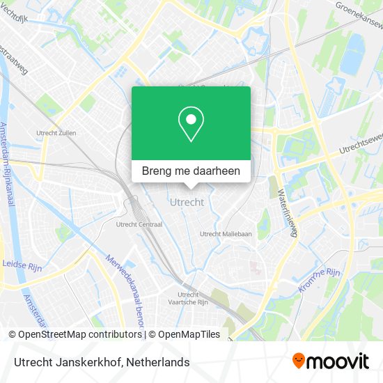 Utrecht Janskerkhof kaart