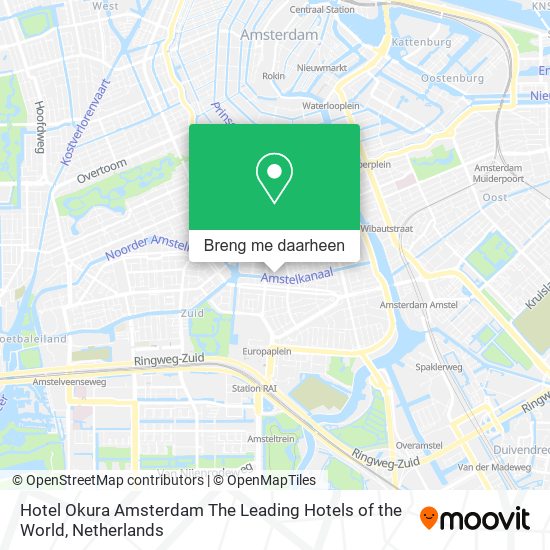 Hotel Okura Amsterdam The Leading Hotels of the World kaart