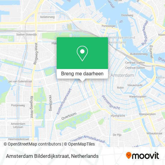 Amsterdam Bilderdijkstraat kaart