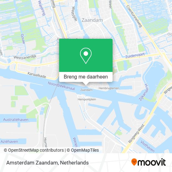 Amsterdam Zaandam kaart