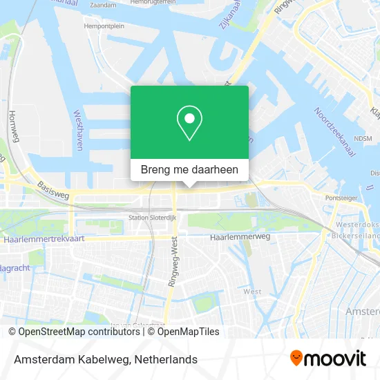 Amsterdam Kabelweg kaart