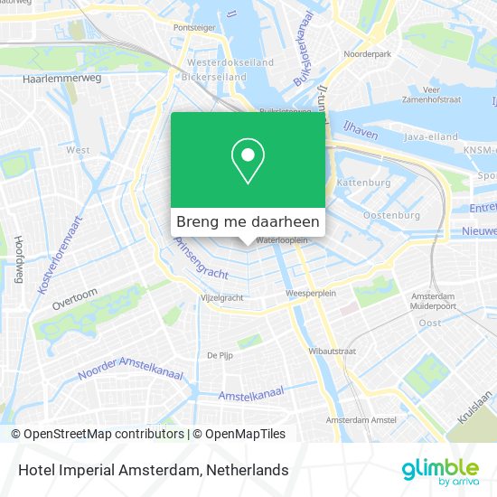 Hotel Imperial Amsterdam kaart