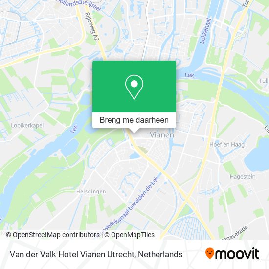 Van der Valk Hotel Vianen Utrecht kaart