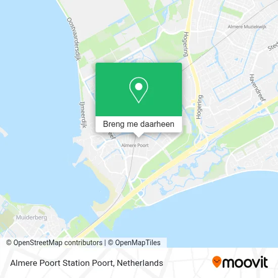 Almere Poort Station Poort kaart