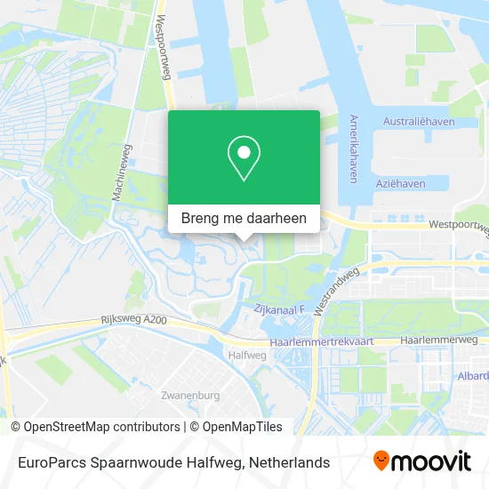 EuroParcs Spaarnwoude Halfweg kaart