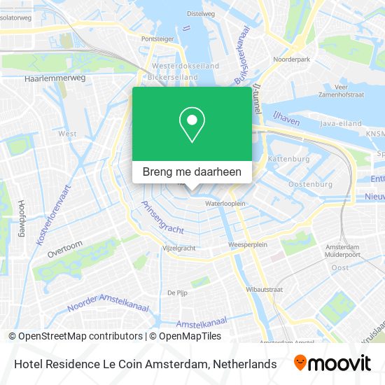 Hotel Residence Le Coin Amsterdam kaart