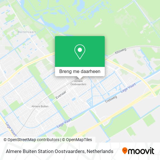 Almere Buiten Station Oostvaarders kaart