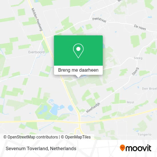 Sevenum Toverland kaart