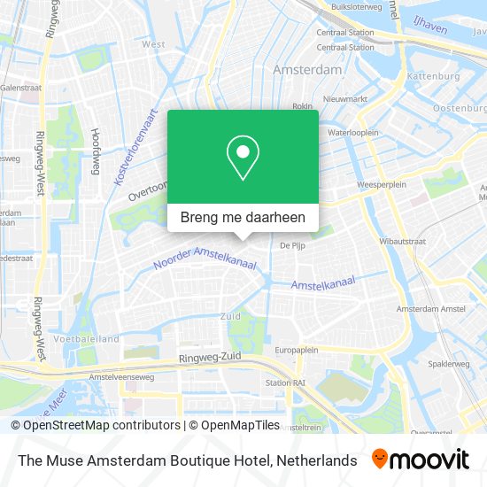 The Muse Amsterdam Boutique Hotel kaart