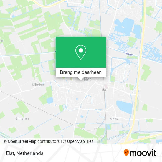 Elst kaart