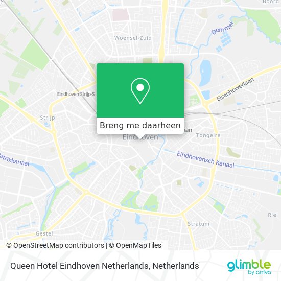 Queen Hotel Eindhoven Netherlands kaart