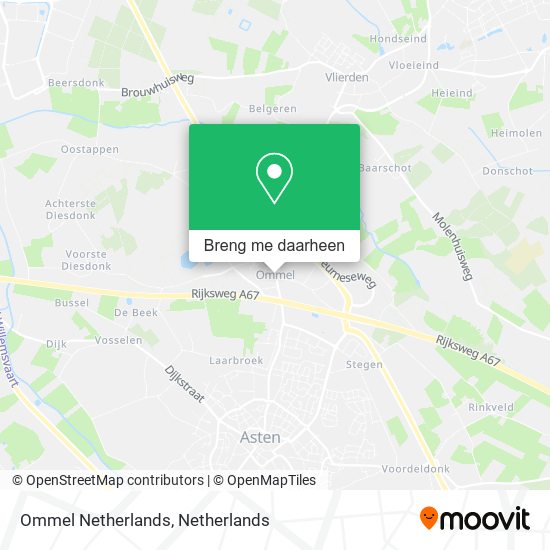 Ommel Netherlands kaart