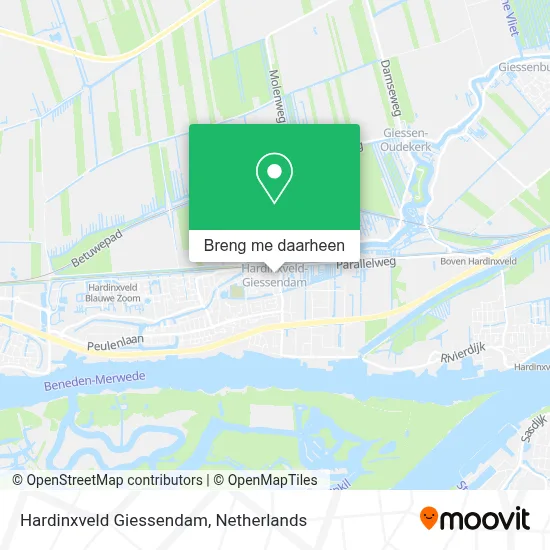 Hardinxveld Giessendam kaart