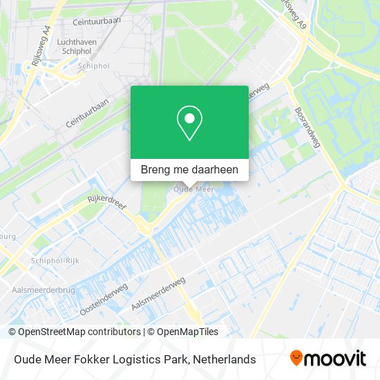 Oude Meer Fokker Logistics Park kaart